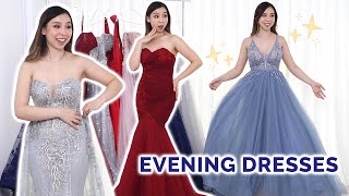 Formal Evening Dress TryOn Haul Part 2 ✨ princess vibes [upl. by Hahnert23]