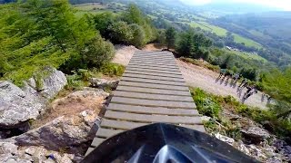 Dan Athertons Intense Downhill MTB Run GoPro View  Red Bull Hardline [upl. by Yelmene]