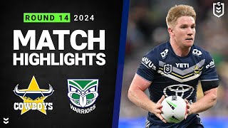 NRL 2024  Cowboys v Warriors  Match Highlights [upl. by Synned]