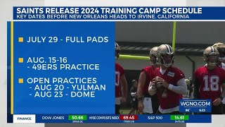 Saints release 2024 Training Camp Schedule two open practices in August [upl. by Astri]