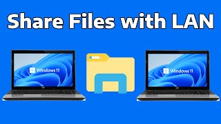 How To Share Files Between Computers Using LAN in Windows 11 [upl. by Thorwald]