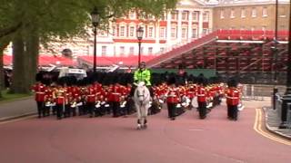 Trooping the Colour rehearsal May 2012  march off [upl. by Chally]