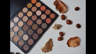 35O Nature Glow Morphe Palette Review  Unboxing Swatches amp Try On [upl. by Nesmat]