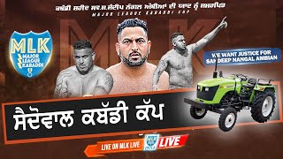 Saidowal Kapurthala  Major League Kabaddi Cup Live Now [upl. by Begga]