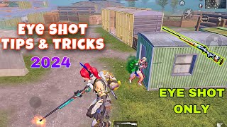 M24 EYE BUTTON TRICK 😍 eye shot setting ✅ tdm eye shot bgmi [upl. by Garretson]