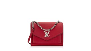 Louis Vuitton Soft Calfskin Mylockme BB Chain Bag Rubis [upl. by Dnumde843]