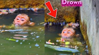 Unfortunately A Newly Baby Really Drown Into Deep Water After Fall Down [upl. by Aicila]