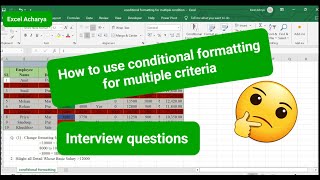 Conditional formatting in excel  conditional formatting in excel in hindi  conditional formatting [upl. by Sungam559]