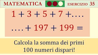 Somma numeri dispari [upl. by Isewk]