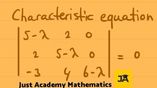 EigenValues amp Eigenvectors 3x3 Matrix  By AC Okocha [upl. by Barayon]