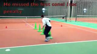 Tennis Conditioning Speed and agility test better footwork [upl. by Westbrooke297]