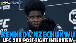 Kennedy Nzechukwu Ready to Destroy 205Pound Division As Growth Continues  UFC 288 [upl. by Philpot]