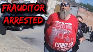 TWO DIMWIT FRAUDITORS GET ARRESTED BODYCAM FOOTAGE [upl. by Triley]