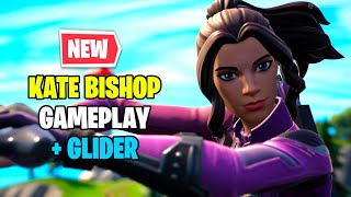 Kate Bishop Skin Gameplay  Best Combo  Fortnite Hawkeye Bundle [upl. by Maise]