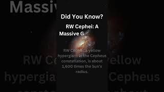 RW Cephei A Massive Giant Star space cosmos spacefacts RWCephei GiantStar Hypergiant [upl. by Eedak902]