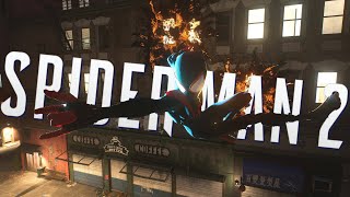 Way Up  Jaden  Cinematic Web Swinging🕸️🎵 Marvels SpiderMan 2 Gameplay [upl. by Thapa665]