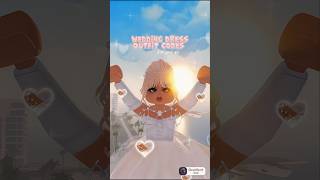 Roblox Wedding Dress Outfit Codes  Bloxburg Berry Avenue Brookhaven roblox shorts yt bloxburg [upl. by Eisteb738]