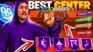 BEST CENTER BADGES ON 2K22 BEST DEFENSIVE  FINISHING BADGES [upl. by Derward673]