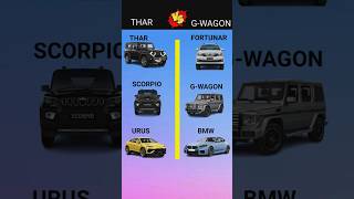 Mahindra Thar vs Gwagon ❓shorts [upl. by Morrill]