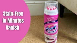 How to Remove Carpet Stains With Vanish Oxi Stain Remover [upl. by Nevi608]