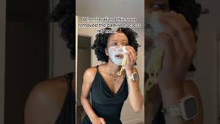 GoodBye Dark Line 🤔👃🏾dark nose exfoliating facewash skin shortsvideo [upl. by Rayburn]