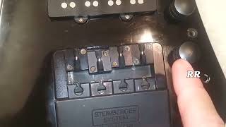 How the intonation works on a Steinberger licensed Bass Bridge [upl. by Lagasse]