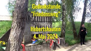 Gedenkstunde „Friedensweg“ am 4 Mai 2024 in Hebertshausen [upl. by Harilda]