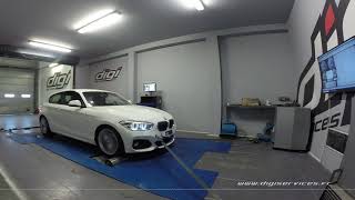 BMW F20 120D 190cv Reprogrammation Moteur  221cv Digiservices Paris 77 Dyno [upl. by Oneida]