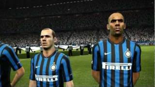 PES 2012 UEFA Champions League Final PreMatch  Title Celebration  Highlights  HD [upl. by Pickard]