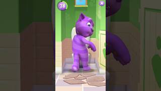 very crazy funny cat billi 😂🧄😺🥝🧅😹💩 funny shorts billi cat cartoon [upl. by Ynatil]