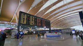 Terminal 2 T2 Checkin Departure PVG Shanghai Pudong International Airport amp Domestic 上海浦东国际机场 China [upl. by Aerdnat]