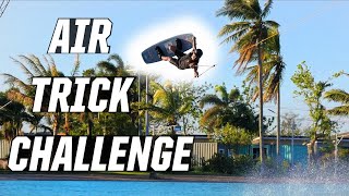 AIR TRICK CHALLENGE  WAKEBOARDING  RAPH TRINIDAD [upl. by Gae689]