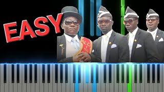 Easy Piano Coffin Dance Tutorial [upl. by Elaynad]