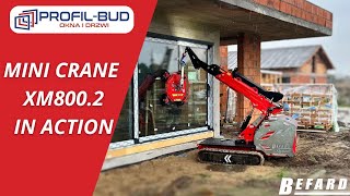 quotBefard XM8002 mini crane in action  See how it works at Profilbud companyquot [upl. by Sigismond]