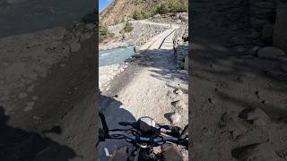 Wooden Bridge of Manang🏔️ woodenbridge manang offroad nepal sauravshrestha486 [upl. by Allicserp]