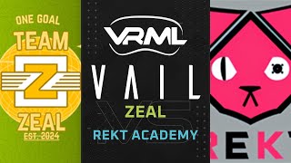 VAIL  ZEAL vs REKT Academy  Season 2 Week 2  VRML [upl. by Alexine]