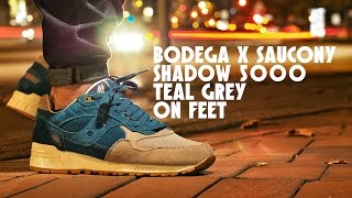 Bodega X Saucony Shadow 5000 Teal Grey On Feet [upl. by Cr]