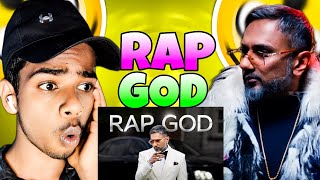 RAP GOD REACTION l GLORY l YO YO HONEY SINGH l NAIZYY REACT [upl. by Lehcsreh]