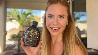 2023 The Sicilian Best Bronzer Tanning Lotion  Indoor or Outdoor Tanning [upl. by Nosduh]