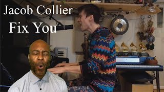 Jacob Collier  Fix You Live for There With Care 🇬🇧 UK REACTION [upl. by Aihsekal448]