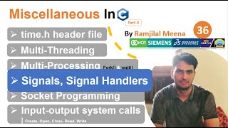 C36 Signals amp Signal Handlers in C Programming  Default amp User defined Signal Handlers  SIGINT [upl. by Urbano234]