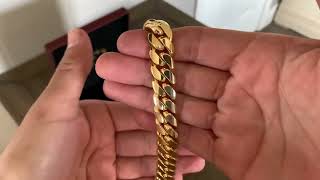 Daniel Jewelry Inc 13MM 14K Miami Cuban 75” Bracelet And 24” Chain 🔥🔥🔥 [upl. by Neysa]