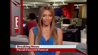 Farrah Fawcett Funeral LIVE 0n E News 2009 [upl. by Oremodlab531]