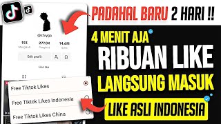 1000 LIKE SEKALI KLIK‼️  cara menambah like di tiktok gratis tanpa aplikasi [upl. by Krispin]