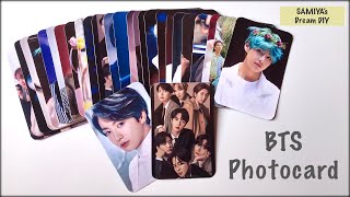 Easiest way to make photo card  BTS Photo Card part14 [upl. by Yelahs932]