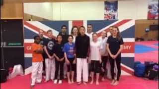 GB Taekwondo Cadet Squad wish Team GB Athletes in Baku Luck [upl. by Dhiren]