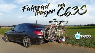 Eufab Fahrradträger Premium 3 Test  C63S AMG mit Anhängerkupplung [upl. by Acinorrev]