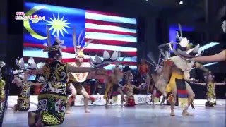 UPAG  Tarian Orang Ulu Finals Cheonan World Dance Festival Korea 2015 [upl. by Sweyn]