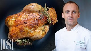 Il pollo al forno in un 2 stelle Michelin francese con Giuliano Sperandio  Le Clarence [upl. by Ahtoelc]