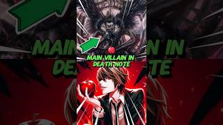 main villain in death note 💀deathnote kira lightyagami light ryuk shorts anime [upl. by Neirol]